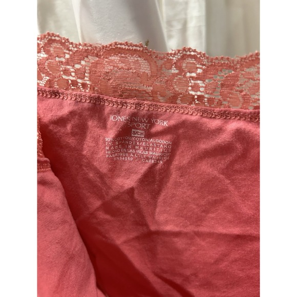 VTG Jones New York 90s Y2K Babydoll Lace Trim Cami Top Small Pink Fairy Coquette - Picture 6 of 7